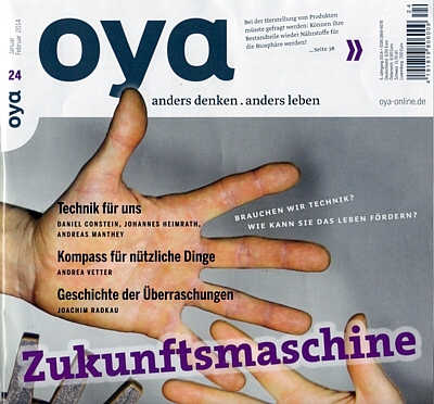 Titelbild der Oya Nr. 24 - Jan. 2014